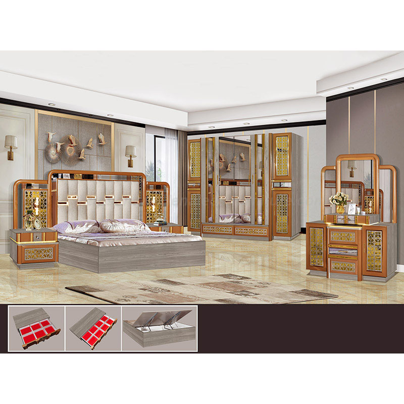 Set bilik tidur mewah gaya moden Itali
