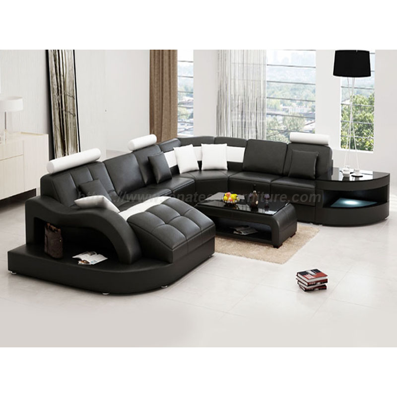 Sofa Ringkas Moden Kulit