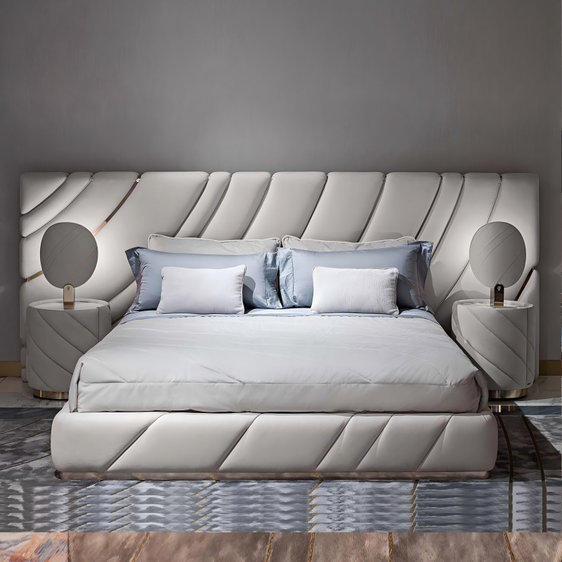 Light mewah Big Bed Tiga Set | Gabungan kedudukan bilik tidur C