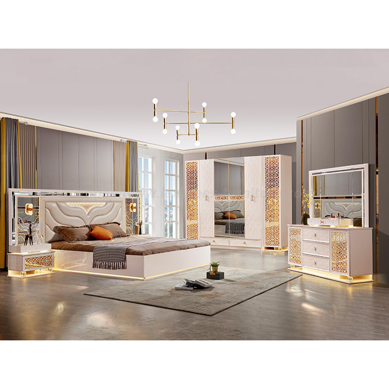 Set bilik tidur hotel reka bentuk moden