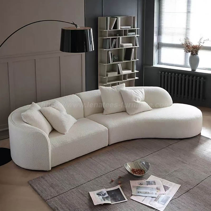 Personaliti Teddy Velvet Sofa Sudut Lebar